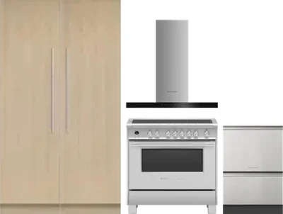 5 Piece Package Includes Refrigerator, Freezer, Range, Hood And Dishwasher